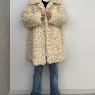 当店在庫してます! THINK FUR エコファーコート 美品 毛皮/ファー